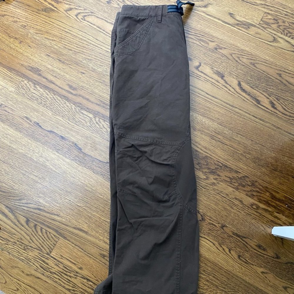 Mountain Hardwear Cadoba brown heavy cotton pants mens size 38X30 - Picture 3 of 7